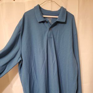 LLBean XXL Tall Teal Traditional Fit Long Sleeve